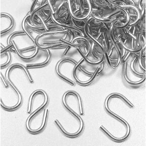 95 1 Inch S Hook Connectors Made in the USA KEY Chain Hardware & Fishing Lure, Jewelry and Key Ring Assembly