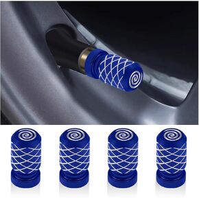 Mandark 4PCS Car Tire Valve Stem Caps, Corrosion Resistant Vehicle Air Stem Covers, Dustproof Leakproof Automotive Wheel Tire Pressure Protector, Universal for SUV, Truck, Motorcycle（Purple）
