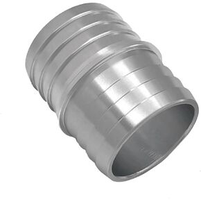 1-1/2'' to 1-1/2'' Hose Barb Splice Coupler, Aluminum Alloy Radiator Hose Repair Mend Fitting Adapter Connector, Coolant Intercooler Heat Exchanger Fluid Designed