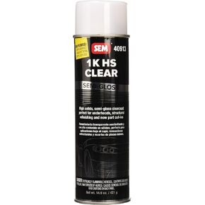 SEM 40913 1K HS Semi-Gloss Clear Coat, 14.9 oz