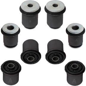 Complete Front Upper & Lower Control Arm Bushing Kit 8 Pcs Left & Right Side for 4Runner 2003-2009, FJ CRUISER 2007-2014, GX470 2001-2009, Compatible OEM# 48632-04020, 48654-60030, 48655-60030