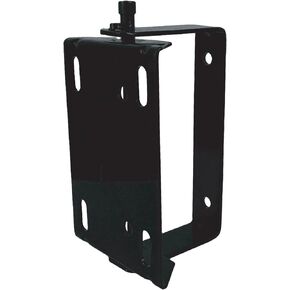 BLUBIRD HRS3812 20 ga. 8.5" x 6" Universal Hose Reel Swivel Mount for Floor, Wall, Ceiling, 140 Degree Rotation, Black Powder Coated, Steel, 4 Slotted Holes