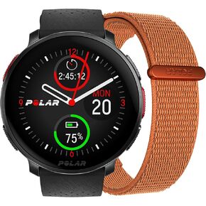 بولار فانتاج V3، ساعة رياضية مع نظام تحديد المواقع العالمي (GPS)، مراقب معدل ضربات القلب، وعمر بطارية ممتد، ساعة ذكية للرجال والنساء، خرائط غير متصلة بالإنترنت، الجري، ساعة الترياتلون، أسود