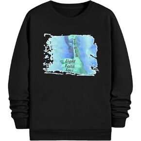 SweatyRocks Men's Casual Loose Long Sleeve Tops Crewneck Pullover Sweatshirts