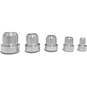 4PCS AN10 Aluminum Weld On Bung Male Flare Weldable Fuel Tank Fitting, Thread Hose Adapter Connector (AN10)
