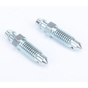 2PCS M8 x 1.25 Brake Bleed Nipple Screw Bleeder Fitting Zinc Steel
