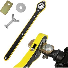 Car Jack Ratchet Wrench, 360° Swivel Labor-Saving Scissor Jack Wrench, Jack Lift Speed Handle Tool with Forward and Reversal Knob, Universal Car Accessories