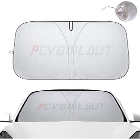 Car Windshield Sun Shade Compatible with Ford Explorer (2016-2019) Car Interior Reflector Sunshade Accessories Foldable Front Window Sun Blocker