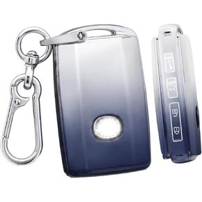 PIFOOG Key Fob Cover for Mazda Purple Car Keys Case Shell for Mazda CX5 CX30 CX9 CX50 3 6 CX90 MX5 Miata 4 Button Accessories Bling Keychain Protector Full Covers Girly Women Silver TPU in Kuwait