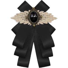 Bow Ties for Men Women, Womens Bow Tie Adjustable Pre-Tied Ribbon Bowties for Shirt Uniform Wedding Party Prom School