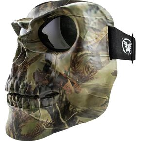 Global Vision Skull Mask Motorcycle Full Face Coverage Riding Goggles Matte Camo w/Smoke Lenses