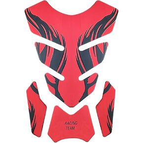 Motocycle Gas Tank Decal Motocycle Gas Tank Protector Pad Self-Adhesive Fishbone Sticker for Motocycle Black with Blue