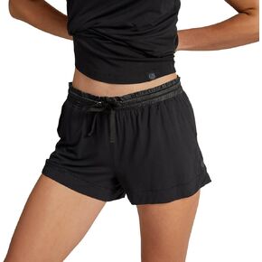 Faceplant Dreams Short Shorts (Black, X-Large) | Luxury Lounge and Sleepwear | Bamboo Rayon Blend