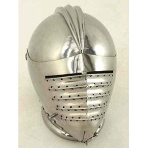 AnNafi® Emperor Maximilian Helmet closed Steel Fits Most Adults