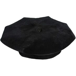 Unisex Deluxe Doctoral Graduation Tam 8S with Button Traditionally Used for Higher Level Master and Doctorate Ceremonies Black