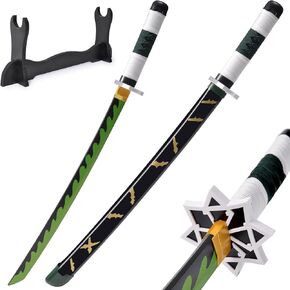 Anime Sanemi Sword - 41 inch, Fake Sanemi Katana with Stand,