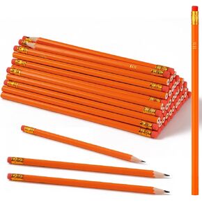 Vanblue 72Pcs Pencils for Kids Wood Pencils Bulk Wooden Writing Pencils with Erasers Yellow Pencils Teacher Supplies for Classroom, Student Reward, Stationery Party Favors