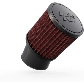 K&N Universal Clamp-On Air Intake Filter: High Performance, Premium, Washable, Replacement Air Filter: Flange Diameter: 2.4375 In, Filter Height: 4 In, Flange Length: 2 In, Shape: Round, RU-1750,Black