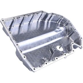 PHEZEN Car Aluminium Oil Drain Pan Compatible with V*W Arteo*n G*olf Passa*t Beetl*e Jett*a & Aud*i A3 S3 Q3 & Se*at Alhambr*a L*eon T*arraco Gasoline engine 1.8/2.0T,Replaces06K103600R 06K103600AE