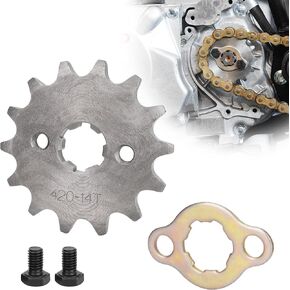 ضرس المحرك الأمامي 420 14T 17 مللي متر لـ 50cc 70cc 110cc 125cc 140cc 160cc ATV الدراجة الترابية رباعية TaoTao Roketa Sunl in Kuwait