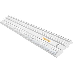POWERTEC 72110 24 & 50 Inch Straight Edges, Within .001" Over 24" and .003" Over 50" Machined Flat, Precision Woodworking Tools for Table Saw, Router Table, MDF Workbench Top, Jointers, and Planers