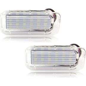 LED License Plate Light Compatible For Ford Explorer Fiesta Fusion Escape MKZ Bright White LED 2011 to 2018 Ford Explorer/Fiesta 2013 to 2018 Ford Fusion/Escape 2015-2018 Lincoln MKC