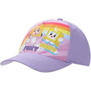 LankyBox Foxy & Boxy Rainbow Youth Purple 5 Panel Curved Brim Hat