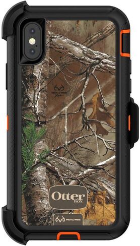 OtterBox iPhone Xs AND iPhone X Defender Series Case - BLACK, rugged & durable, with port protection, includes holster clip kickstand in Saudi Arabia