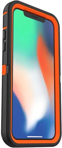 OtterBox iPhone Xs AND iPhone X Defender Series Case - BLACK, rugged & durable, with port protection, includes holster clip kickstand in Saudi Arabia