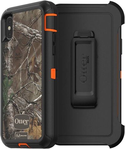 OtterBox iPhone Xs AND iPhone X Defender Series Case - BLACK, rugged & durable, with port protection, includes holster clip kickstand in Saudi Arabia