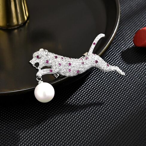 Animal Brooch Pin Gold-Plated Enamel Pearl Crystal Lapel Pins ButterflyJewelry Gifts for Women Ladies in Saudi Arabia