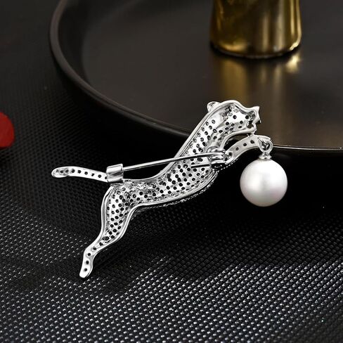 Animal Brooch Pin Gold-Plated Enamel Pearl Crystal Lapel Pins ButterflyJewelry Gifts for Women Ladies in Saudi Arabia