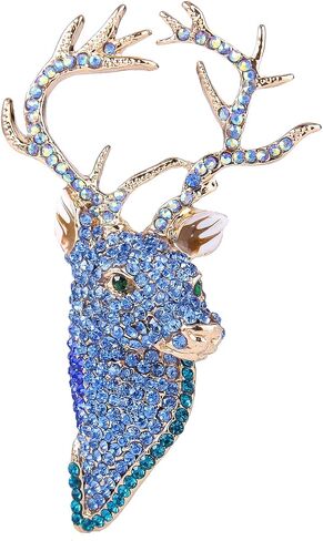EVER FAITH Reindeer Austrian Crystal Brooch Pin in Saudi Arabia