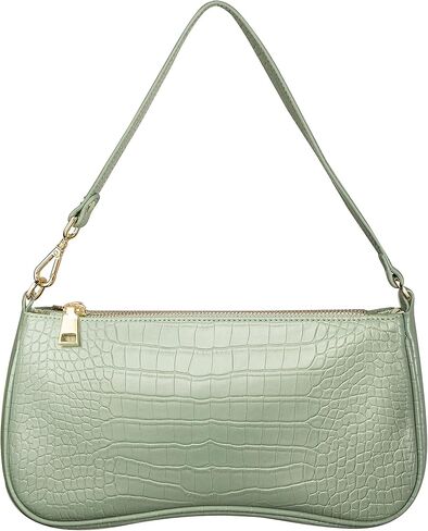 S.Leaf حقيبة كتف ريترو لينة جلد التمساح النباتي بولي PU حقائب اليد للنساء مخلب محفظة مصمم حقائب اليد للنساء in Kuwait