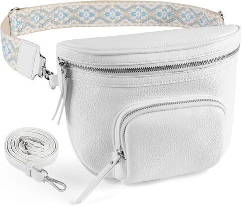 letech+ Crossbody Bags for Women Vegan Leather Purses Small Shoulder Handbags with Wide Strap,Waist Bag Travel Belt Bags for Women Men (Naked) in Saudi Arabia