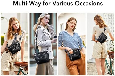 letech+ Crossbody Bags for Women Vegan Leather Purses Small Shoulder Handbags with Wide Strap,Waist Bag Travel Belt Bags for Women Men (Naked) in Saudi Arabia