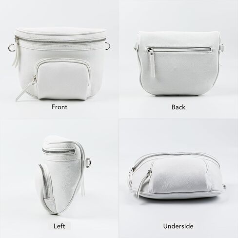 letech+ Crossbody Bags for Women Vegan Leather Purses Small Shoulder Handbags with Wide Strap,Waist Bag Travel Belt Bags for Women Men (Naked) in Saudi Arabia