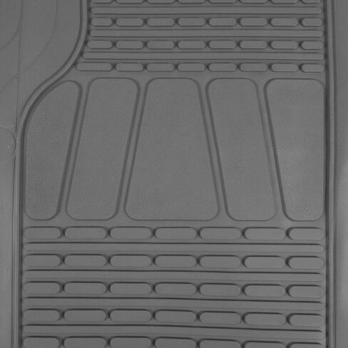 BDK Motor Trend WingRunner Complementary Rubber Rear Floor Mats Liners, All Weather Protection Universal Design for Trucks Cars Sedan SUV in Saudi Arabia