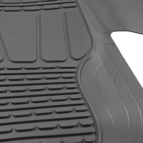 BDK Motor Trend WingRunner Complementary Rubber Rear Floor Mats Liners, All Weather Protection Universal Design for Trucks Cars Sedan SUV in Saudi Arabia
