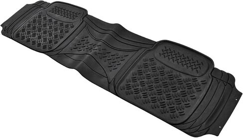BDK Motor Trend WingRunner Complementary Rubber Rear Floor Mats Liners, All Weather Protection Universal Design for Trucks Cars Sedan SUV in Saudi Arabia