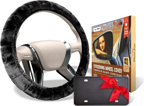 MONA LISA Universal Steering Wheel Cover for Cars, Trucks, and SUVs, Sole, PU Leather, Anti-Slip Steering Wheel Accessories, Universal Fit 15 Inch Car Wheel Protector for Women Girls - 2MLOPLM1801 in Saudi Arabia