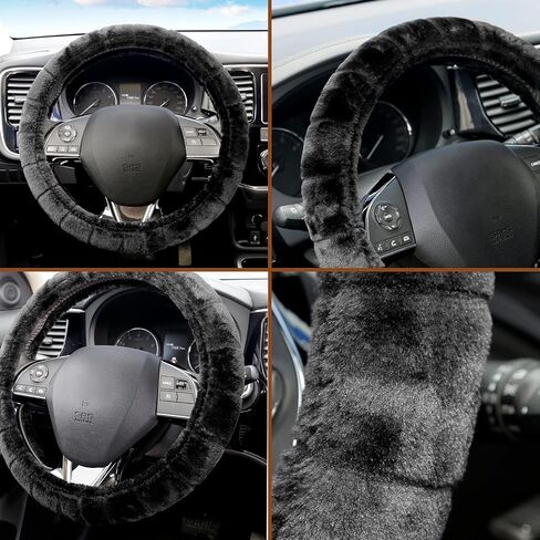 MONA LISA Universal Steering Wheel Cover for Cars, Trucks, and SUVs, Sole, PU Leather, Anti-Slip Steering Wheel Accessories, Universal Fit 15 Inch Car Wheel Protector for Women Girls - 2MLOPLM1801 in Saudi Arabia