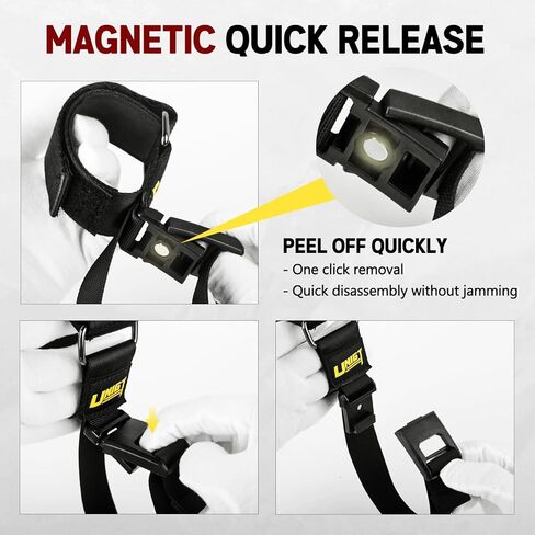 2 Pack Magnetic Quick Release UTV Roof Rack Gun Holder for Shotguns, Rifles, Bows Holder, Fishing Poles Adjustable Mounting Strap Universal Compatible with Polaris Can am Kawasaki SXS in Saudi Arabia