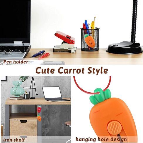 2Pcs Mini Box Cutter,Fridge Magnet,Mini Portable Utility Knive, Envelope Cutter, Package & Box Opener, Safe Blade Retracts Automatically,Right or Left Handed,Keychain Box Opener,Paper Cuts in Saudi Arabia