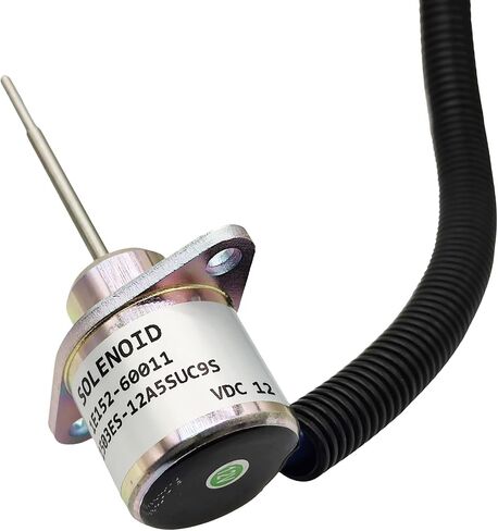 12 Volt Fuel Shut off Solenoid Valve 1503ES-12A5SUC9S 1E152-60011 SA-4298-T Compatible with Kubota V2203 Engine Shutdown Shutoff Stop in Saudi Arabia
