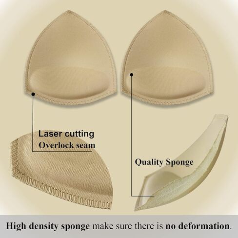 Removable Bra Pads Inserts for Sports Bra with a little Push Up Pack of 3 pairs in Saudi Arabia