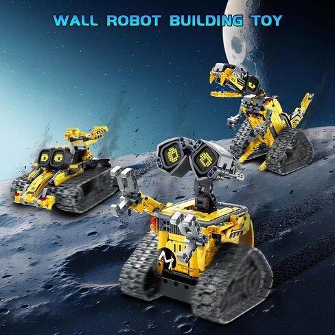 Sillbird STEM Robot Building Toys for Boys Ages 8-13, Remote & App-Controlled 5in1 Wall Robot Educational Coding Technic Set for Kids, Creative Gifts for Boys Girls Aged 8 9 10 11 12 13+ (435 Pieces) in Kuwait