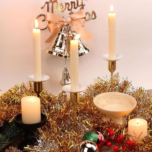12 Pcs Candle Drip Protectors Bulk for Candlesticks Metal Candle Wax Catcher Plate Candle Bobeches Round Candle Rings for Tapers Candle Drip Guard for Wedding Holiday Party Dinner Church (12, White) in Kuwait