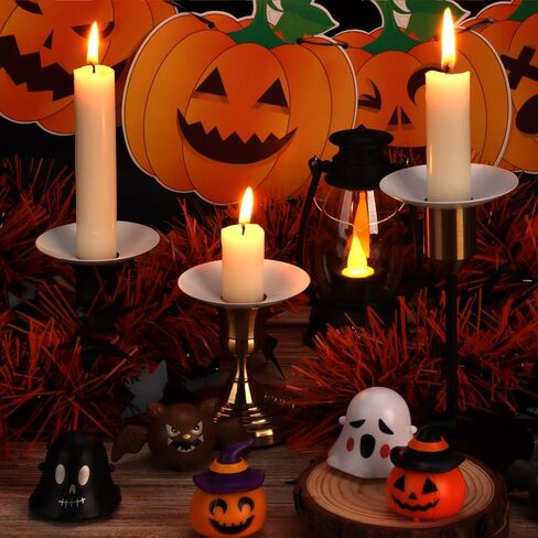 12 Pcs Candle Drip Protectors Bulk for Candlesticks Metal Candle Wax Catcher Plate Candle Bobeches Round Candle Rings for Tapers Candle Drip Guard for Wedding Holiday Party Dinner Church (12, White) in Kuwait