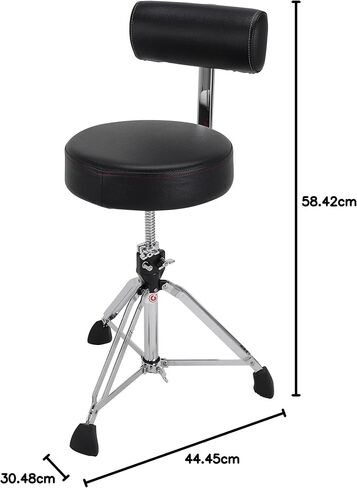 Gibraltar S9608R Vinyl Round Seat, Black in Saudi Arabia